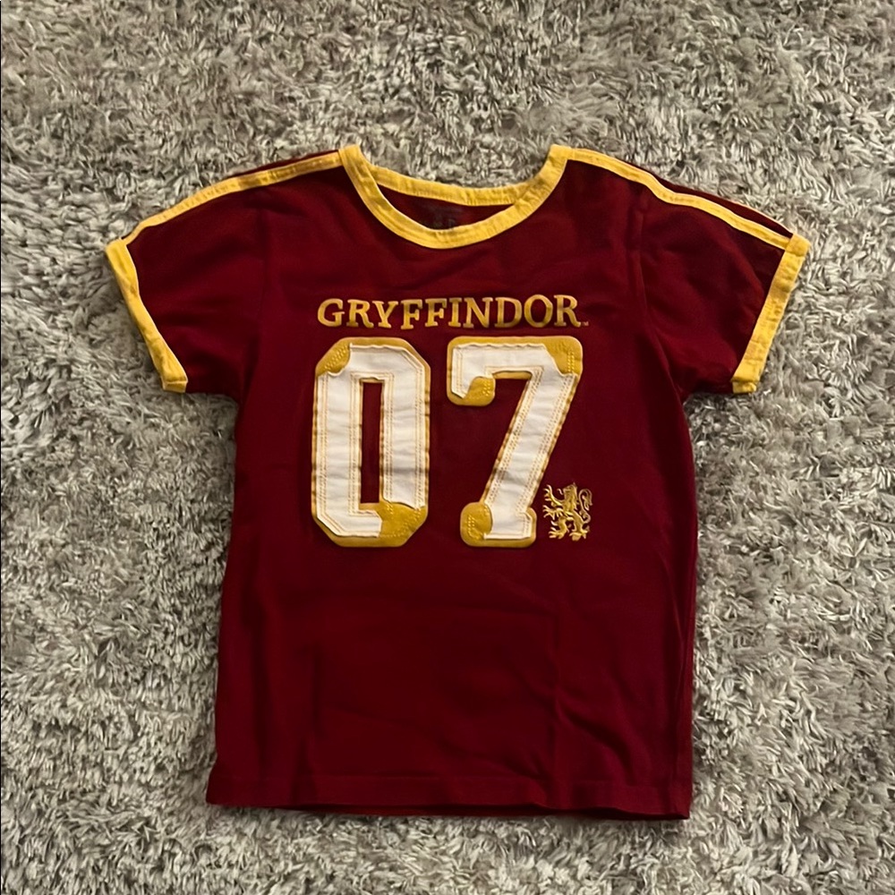 Universal Studios Harry Potter Quidditch Gryffindor Varsity Tee Short Sleeve